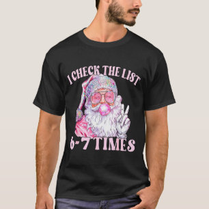 Camiseta Natal Divertido Seis Sete Meme Papai Noel Eu Verif