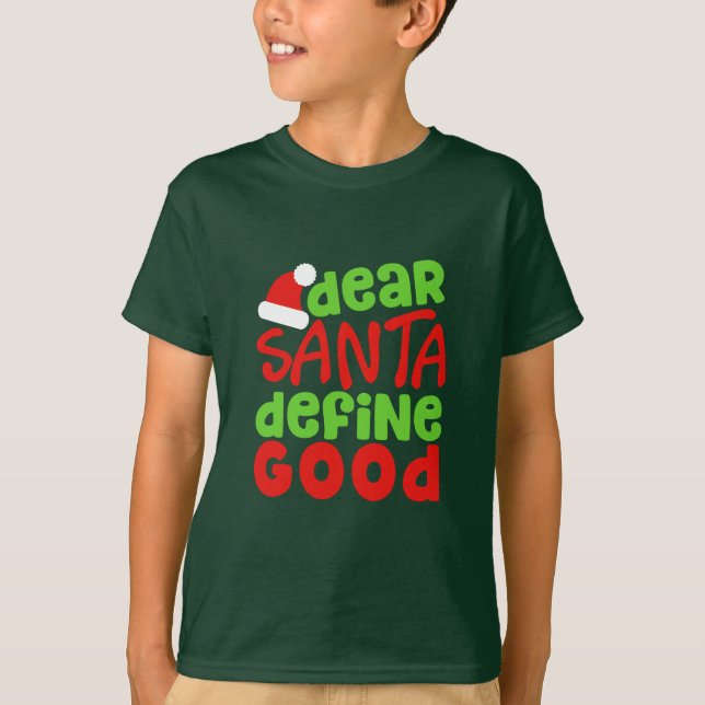 Camiseta Natal: Dizer engraçado do papai noel. Nerdy (Frente)
