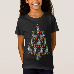 Camiseta Natal do Amante de os animais Bunny Rabbit Xmas Gi
