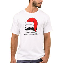 Natal do bigode - Staching através da neve