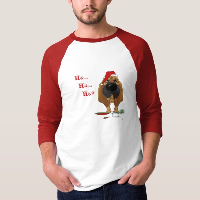 Camiseta Natal do Bloodhound (Frente)