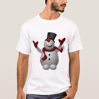 Camiseta Natal do boneco de neve