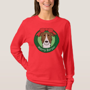 Camiseta Natal do Borzoi