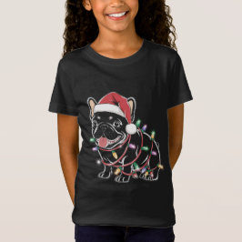 Camiseta Natal do Buldogue Francês