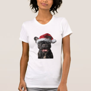 Camiseta Natal do Buldogue Francês