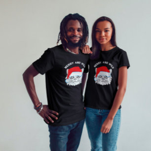 Camiseta Natal do Cat Papai Noel