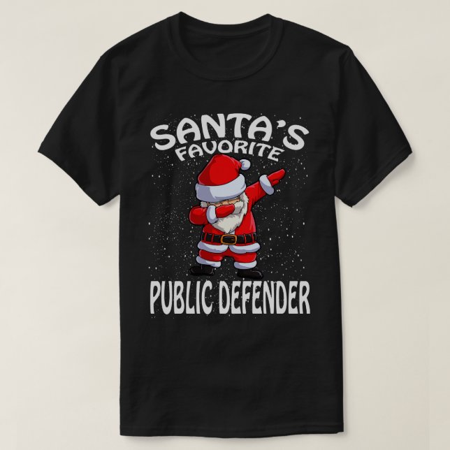 Camiseta Natal do Defensor Público Favorito (Frente do Design)