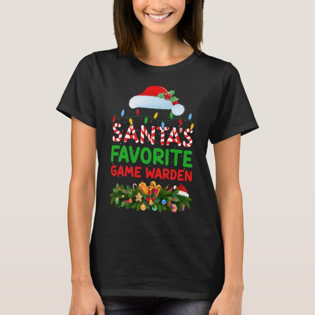 Camiseta Natal do diretor de jogos favorito dos Papais noei (Frente)