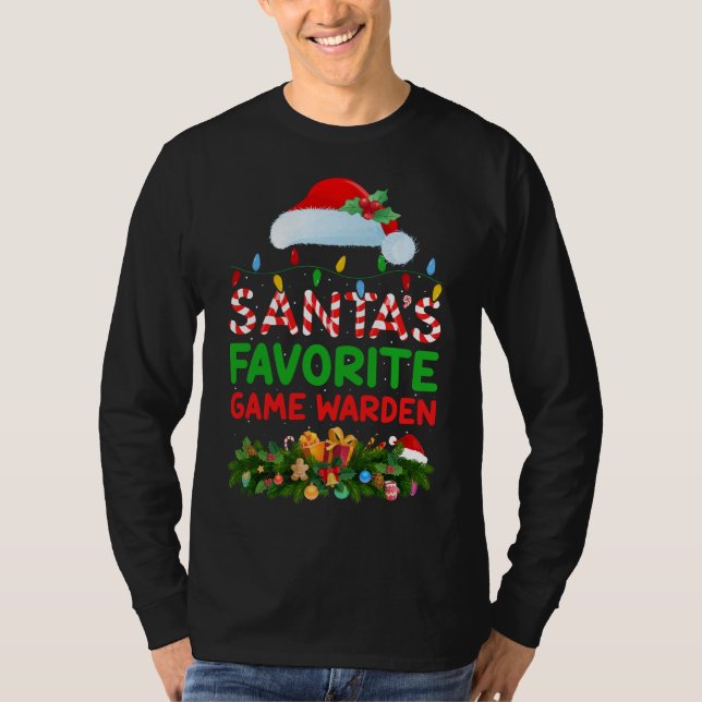 Camiseta Natal do diretor de jogos favorito dos Papais noei (Frente)