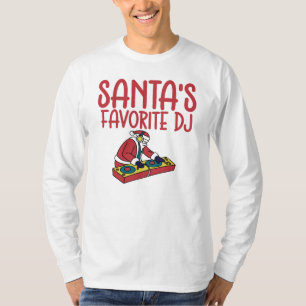 Camiseta Natal do DJ Favorito do Papai Noel