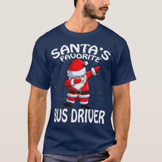 Camiseta Natal do driver de barramento favorito do Santas