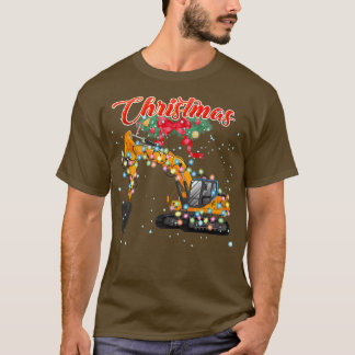 Camiseta Natal do Ecavator, Ecavator com Luzes de Natal