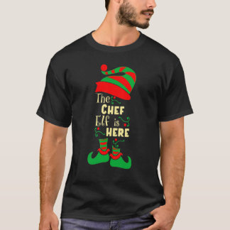 Camiseta Natal do Elfo Chef Família Combinando Natal