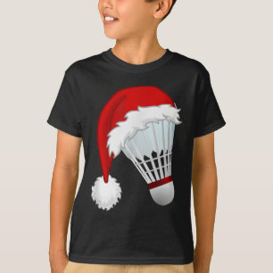 Camiseta Natal do Esporte de Badminton Santa Hat