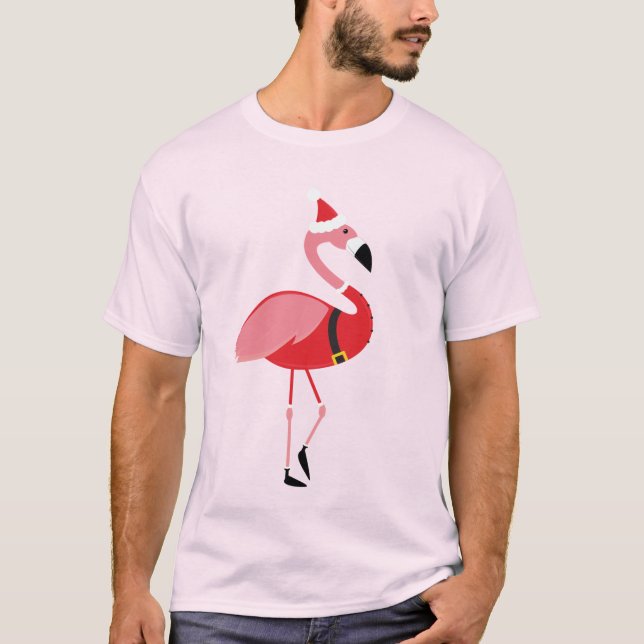 Camiseta Natal do Flamingo (Frente)