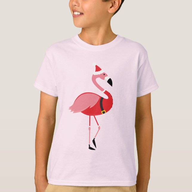 Camiseta Natal do Flamingo (Frente)