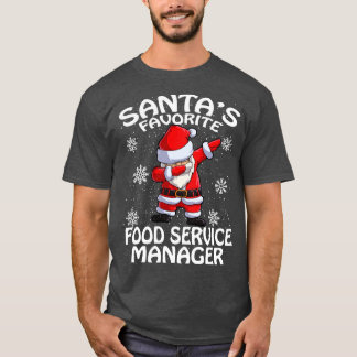 Camiseta Natal do Gerenciador de Serviços de Comida Favorit
