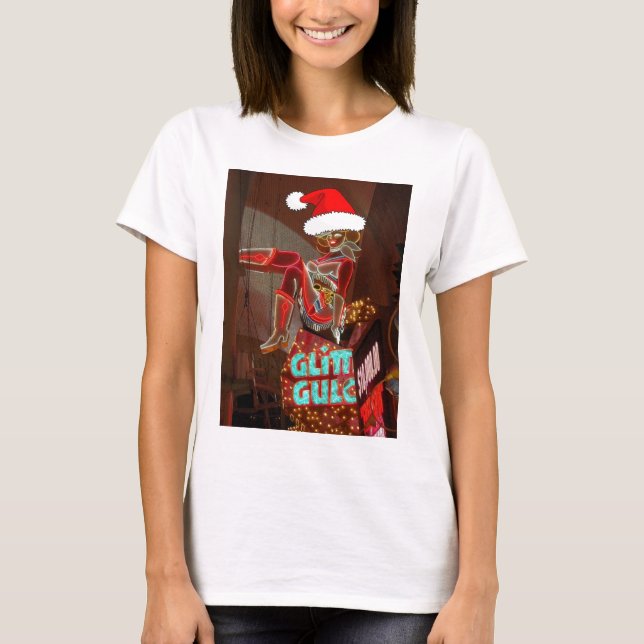 Camiseta Natal do Glitter Guler Las Vegas (Frente)