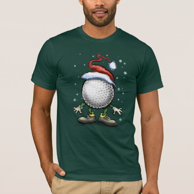 Camiseta Natal do golfe (Frente)