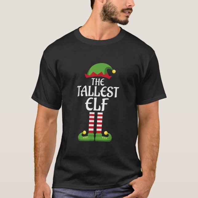 Camiseta Natal do Grupo de Combinação da Família Elf Mais A (Frente)