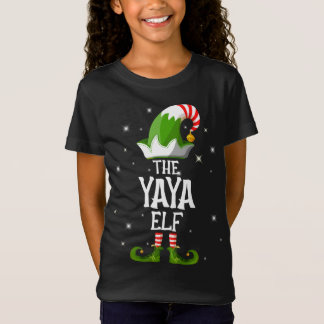 Camiseta Natal do Grupo de Combinação da Família Yaya Elf