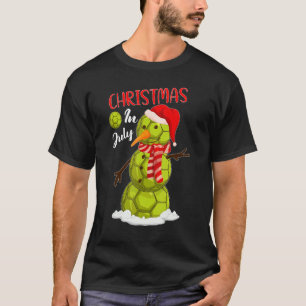 Camiseta Natal Do Homem De Neve Do Bola Do Xmas Santa Hat E