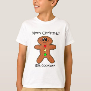 Camiseta Natal do homem de pão-de-espécie