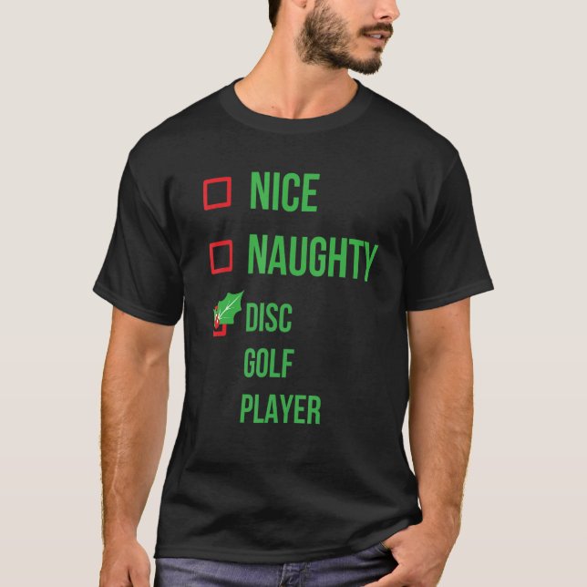 Camiseta Natal do Jogador de Golfe do Disco (Frente)