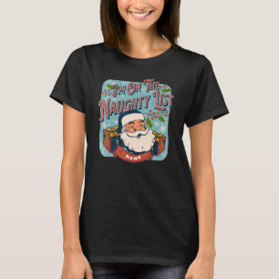 Camiseta Natal do Kent Naughty List Papais noeis no Natal