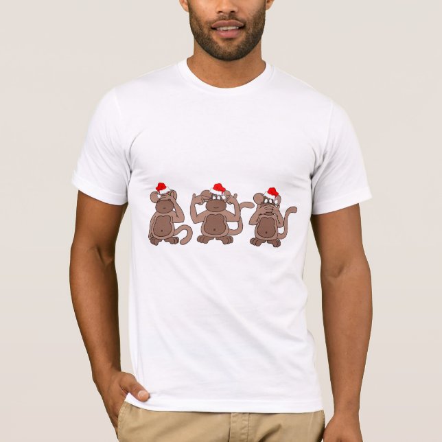 Camiseta Natal do macaco (Frente)