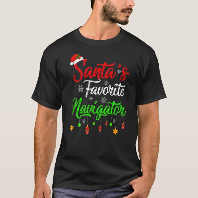 Camiseta Natal Do Navegador Favorito Dos Papais noeis Xmas (Frente)