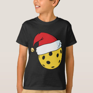 Camiseta Natal do Pickleball do Papai Noel