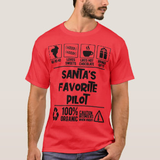 Camiseta Natal do Piloto Favorito do Santas