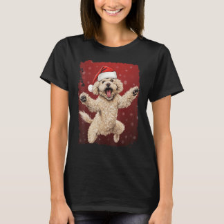 Camiseta Natal do Poodle do Cão Xmas