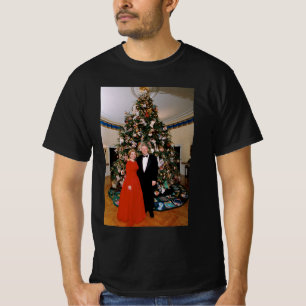 Camiseta Natal do Presidente dos EUA Bill Clinton & Hillary