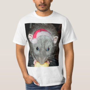 Camiseta Natal do rato de Dumbo do papai noel