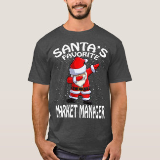 Camiseta Natal do Santas Favorite Market Manager
