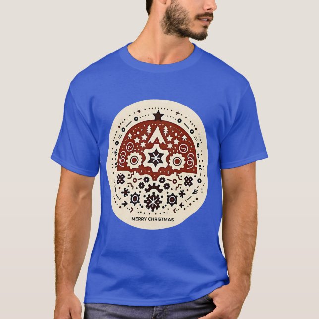 Camiseta Natal do Scandi: Simple Gear & Holiday Cheer! (Frente)