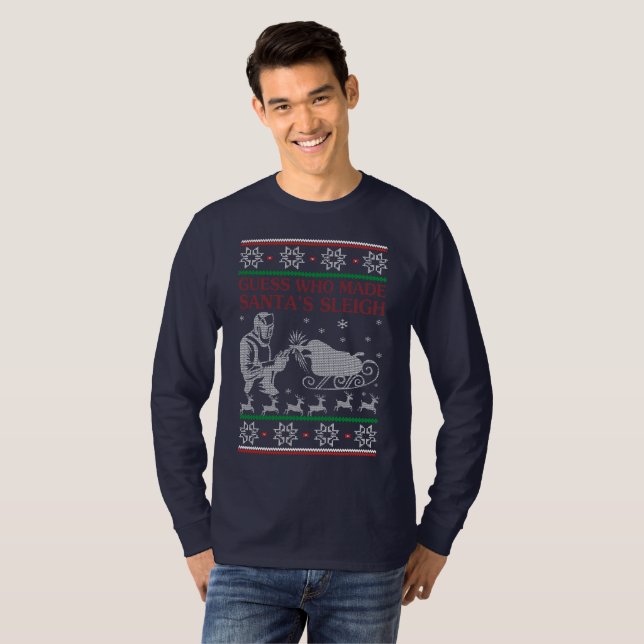 Camiseta Natal do soldador (Frente Completa)