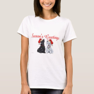 Camiseta Natal do Terrier Escocês