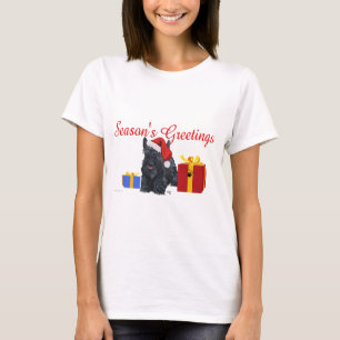Camiseta Natal do Terrier Escocês