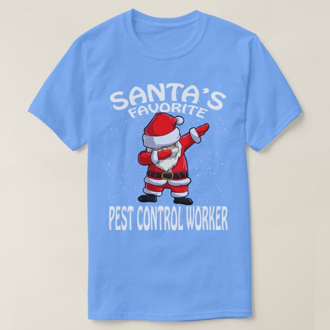Camiseta Natal do trabalhador de controle de pragas favorit (Frente do Design)
