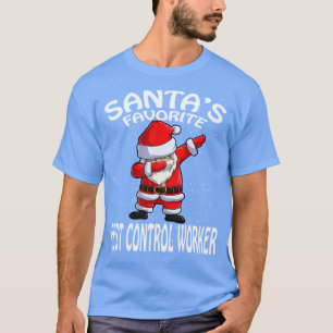 Camiseta Natal do trabalhador de controle de pragas favorit