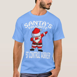 Camiseta Natal do trabalhador de controle de pragas favorit