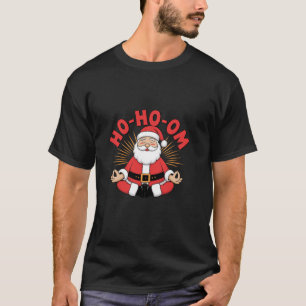 Camiseta Natal do Xmas Yoga Santa Claus