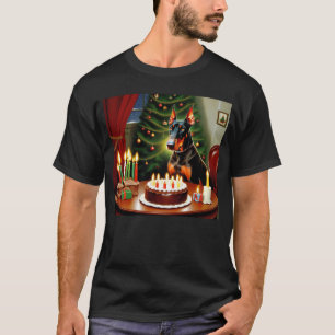 Camiseta Natal Doberman