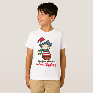 Camiseta Natal doce e divertido personalizável