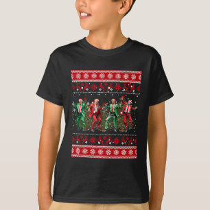 Camiseta Natal Donald Trump Presidente 2024 Dançar Funn