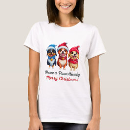 Camiseta Natal dos cães