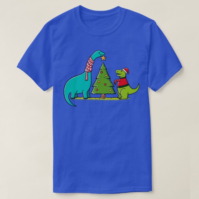 Camiseta Natal dos dinossauros (Frente do Design)